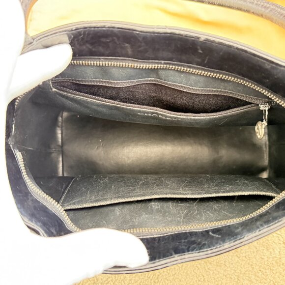 Authentic CHANEL Made in FRANCE Medaillon Reprint Matrasse Black Caviar Tote Bag - Picture 5 of 12